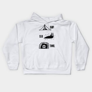 Camp Slug Tunnel Kids Hoodie